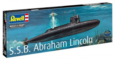 Plastic ModelKit ponorka 05185 - S.S.B. Abraham Lincoln with Interior (1:253) - Revell
