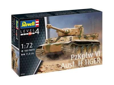 Plastic ModelKit tank 03262 - PzKpfw VI Ausf. H Tiger (1:72) - Revell