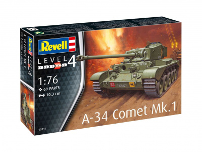 Plastic ModelKit tank 03317 - A-34 Comet Mk.1 (1:76) - Revell