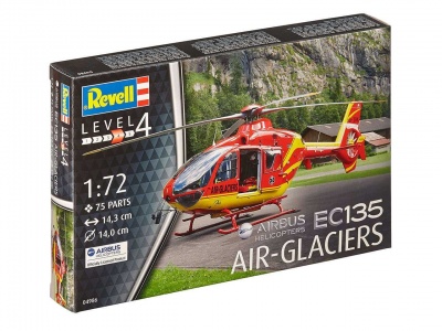 Plastic ModelKit vrtulník 04986 - EC 135 Air Glaciers (1:72) - Revell