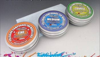 Polishing Compound Set (3Grades+Cloth) - Zero Paints