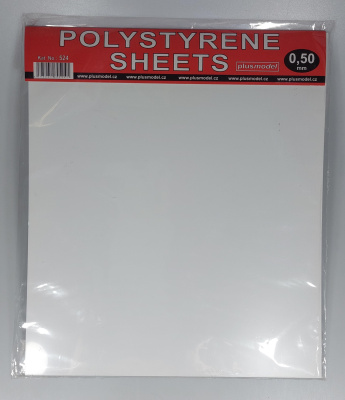 Polystyrene sheets 0,5 mm – Plus Model
