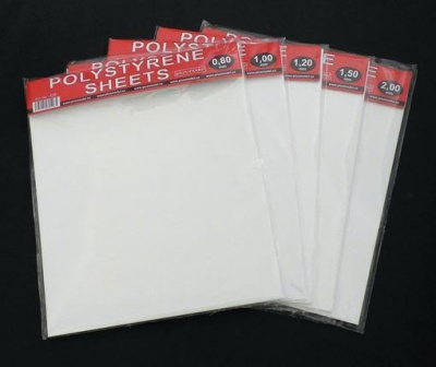 Polystyrene sheets 0,8 mm