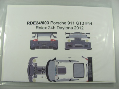 Porsche 911 GT3 #44 Rolex 24h of Daytona 2012 - Racing Decals 43