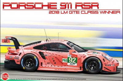 Porsche 911 RSR 2018 LM GTE Class Winner 991 RSR "Pink Pig" 1:24 - NuNu Model Kit
