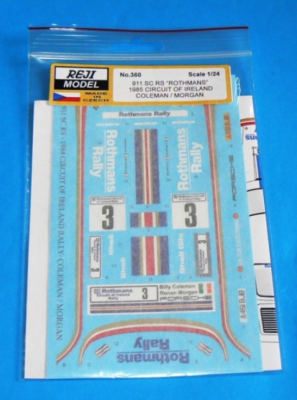 Porsche 911 SCRS - "Rothmans" 1985 Circuit of Ireland rally - Coleman / Morgan 1/24 - REJI MODEL