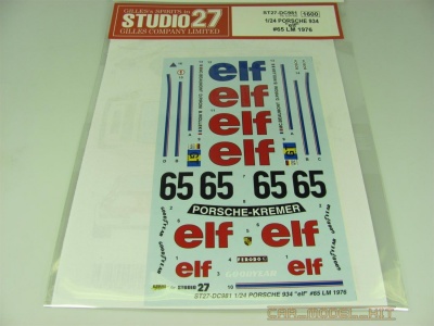 PORSCHE 934 "elf" #65 LM 1976 - Studio27