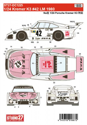 Porsche K3 Kremer # 42 LM 1980 - Studio27