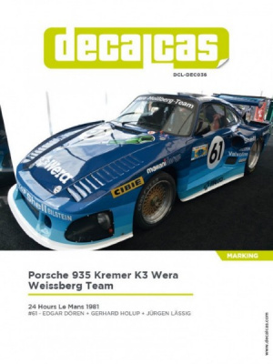 Porsche Kremer 935 K3 Dick Barbour Racing 1:24 - Decalcas