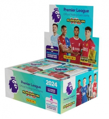 PREMIER LEAGUE 2023/2024 - ADRENALYN karty - BOX (36 ks) - Panini