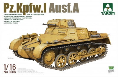 Pz.Kpfw.I Ausf.A 1:16 - Takom