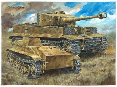 Pz.Kpfw.VI Ausf.E Tiger I Mid Production Remote Controller mit Borgward Ausf.A Heavy Demolition Vehicle s.Pz.Abt. 508, C Company (1:35) Model Kit tank 6866 - Dragon