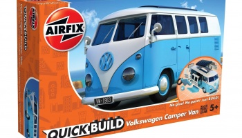 Quick Build auto J6024 - VW Camper Van - modrá