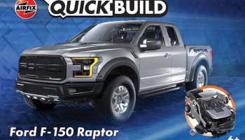Quick Build auto J6053 - Ford F-150 Raptor - Grey - Airfix