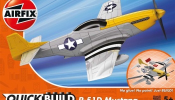 Quick Build letadlo J6016 - P-51D Mustang - nová forma - Airfix