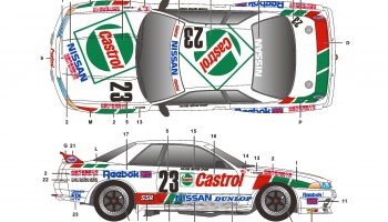 Nissan Skyline GT-R Castrol - SKDecals