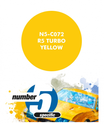 R5 Turbo Yellow Paint for Airbrush 30 ml - Number 5