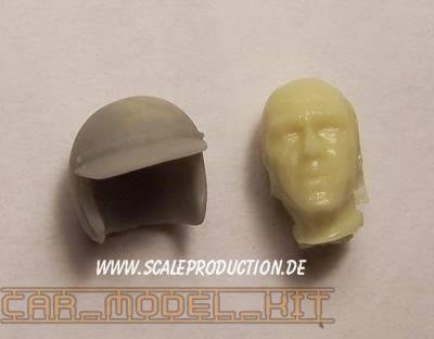 Racecar Driver head "Mc Steve" - SCALE PRODUCTION