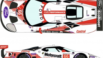 Ford GT LM #66 Motorcraft Rolex 24h Daytona 2019 - Racing Decals 43