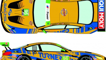 BMW M6 GTD #96 Turner Motorsport 12h of Sebring 2019 1/24 - Racing Decals 43