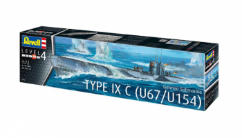 German Submarine Type IXC U67/U154 (1:72) - Revell