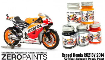 Repsol Honda RC213V 2014 Paint Set 5x30ml - Zero Paints