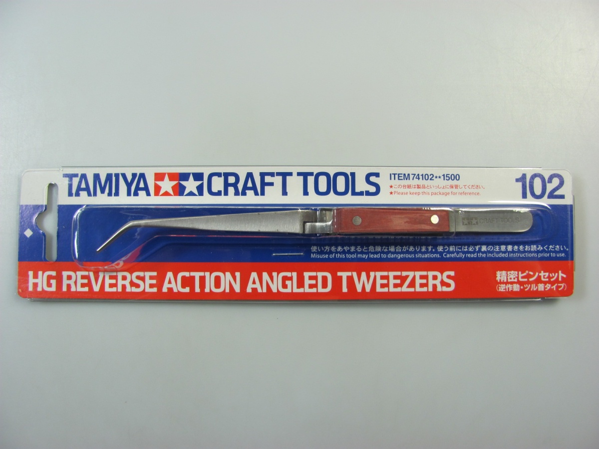 Tamiya HG Angled Tweezers Reverse Action TAM74102 