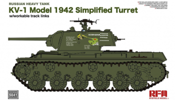 SLEVA 20% DISCOUNT - Russian Heavy Tank KV-1 Model 1942 Simplified Turret 1/35 - RFM