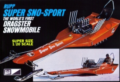 Rupp Super Sno-Sport The Worlds First Dragster Snowmobile 1/20 - MPC
