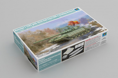 Russian T-72B3 with 4S24 Soft Case ERA & Grating Armour 1/35 - Trumpeter