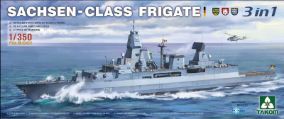 Sachsen-Class Frigate 3 in 1 1:350 - Takom