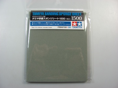 Sanding Sponge Sheet 1500 - Tamiya