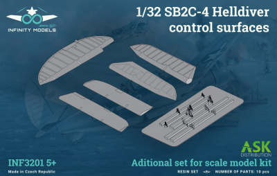SB2C-4 Helldiver control surfaces 1/32 - Infinity Models