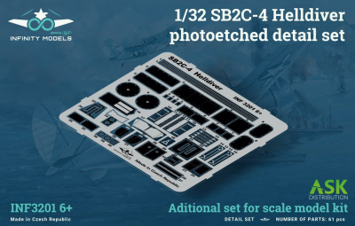 SB2C-4 Helldiver photoetched detail set 1/32 - Infinity Models