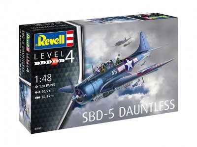 SBD-5 Dauntless Navyfighter (1:48) Plastic ModelKit letadlo 03869 - Revell