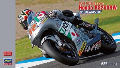 Scot Racing Team Honda RS250RW 2008 WGP250 1/12 - Hasegawa