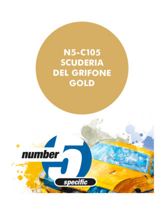Scuderia del Grifone Gold  Paint for Airbrush 30 ml - Number 5