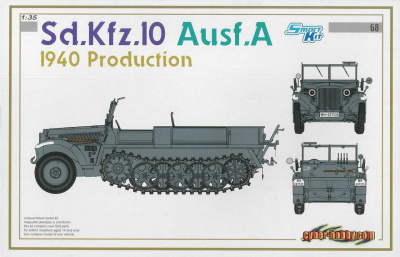 Sd.Kfz.10 Ausf.A 1940 PRODUCTION (SMART KIT) (1:35) Model Kit military 6630 - Dragon