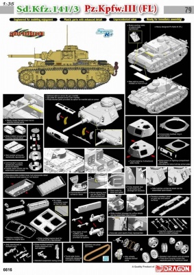 Sd.Kfz.141/3 Pz.Kpfw.III (FL) (1:35) - Dragon