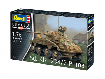 Sd.Kfz. 234/2 Puma (1:76) Plastic Model Kit 03288 - Revell