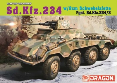 Sd.Kfz. 234/3 w/2cm Schwebelafette (2cm) (1:35) Model Kit military 6969 - Dragon