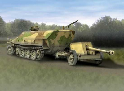 Sd.Kfz.251/1 Ausf.D & 7.5cm PaK 40 (1:72) Model Kit military 7369 - Dragon