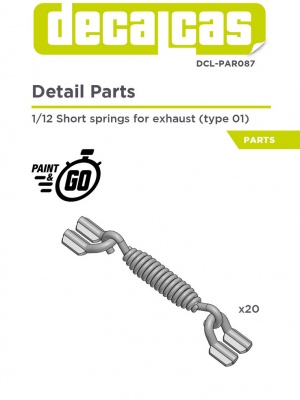 Short springs for exhausts - Type 1 1/12 - Decalcas