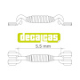 Short springs for exhausts - Type 1 1/12 - Decalcas