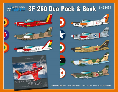 SIAI-Marchetti SF-260 Duo Pack & Book 1/72 – Special Hobby
