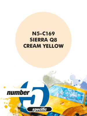 Sierra Q8 Cream Yellow  Paint for airbrush 30ml - Number Five