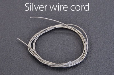 Silver Wire Cord 0.8mm, 1m length. - Model Factory Hiro