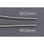 Silver Wire Cord 0.8mm, 1m length. - Model Factory Hiro