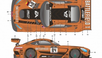 Mercedes AMG GT Blancpain 17 Battlefield - SKDecals