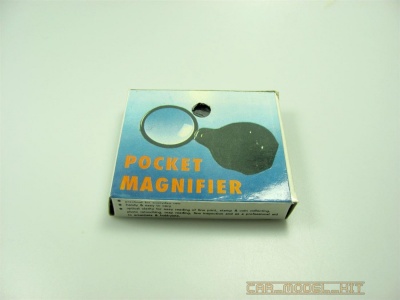 Skládající kapesní lupa se skleněnou čočkou - Glass Lens Folding Pocket Magnifier - MAXX